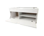 Foret Shoe Cabinet Seat Stool Storage Box Rack Organiser Cupboard Shelf White