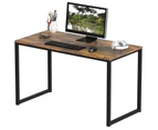 Computer Desk Laptop Table, Modern Sturdy Office Writing Desk Notebook Study Desk for Home Office Workstation - Brown