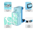 Ymall Shoulder Bag Travel Case for Nintendo Switch & Switch Lite-Blue