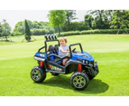 Beach Buggy Speed, 24V Electric Ride On Toy for Kids- Blue