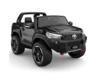 Toyota Hilux Ute 2021, 4x4 4WD Licensed Electric Ride On Toy for Kids - Black