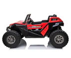 24V Beach Buggy Sahara 4WD Electric Ride On Toy for Kids - Red