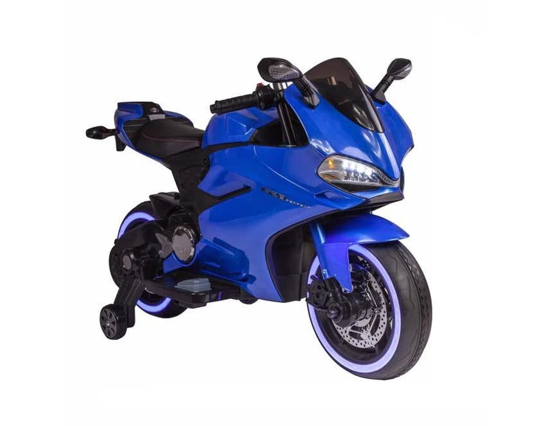 Ducati Motorbike Replica, 12V Electric Ride On Toy - Blue