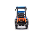 24V Tractor with roof and trailer - Blue