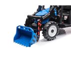 24V Tractor with roof and trailer - Blue