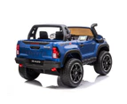 Toyota Hilux Ute 2021, 4x4 4WD Licensed Electric Ride On Toy for Kids - Blue