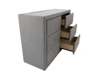 Molly Dresser 6 Chest of Drawers Bedroom Storage Cabinet - Light Grey