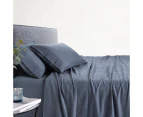 Amor 100% Cotton Thermal Soft Flannelette Sheet Set 170gsm Charcoal