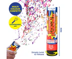 Party Central 80PCE Party Poppers Twist Release Shimmering Confetti 11cm