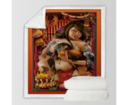 Throws Couples Size: 200cm x 200cm Sexy Art Fine Girl the Goddess of Meat