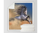 Throws Couples Size: 200cm x 200cm The Desert Barb Wild Horse Art