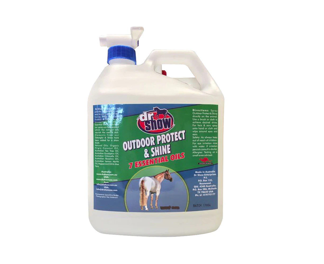 Dr Show Outdoor Protect & Shine Insect Repellent for Horses 4L