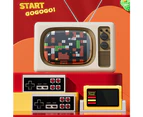 Vibe Geeks Mini TV Retro Video Game Console 8 Bit with Dual Controller