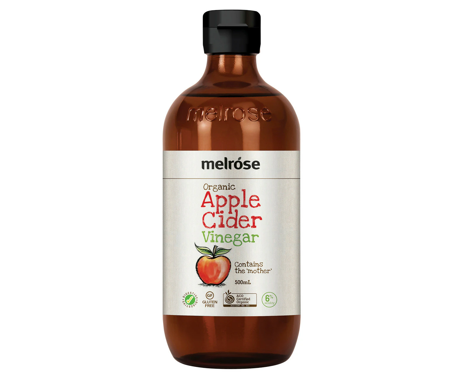 Melrose Organic Apple Cider Vinegar (contains the 'mother') 500ml