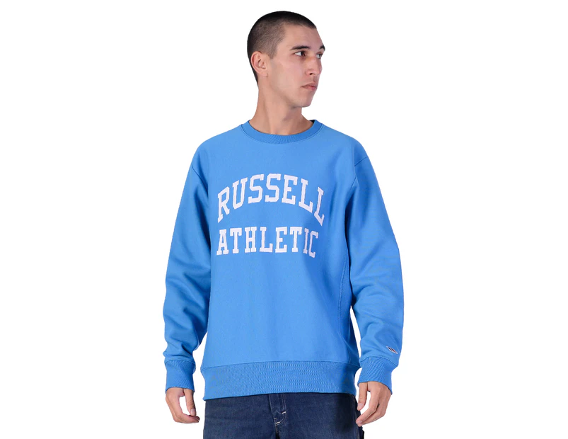 Russell Athletic Men's Redeemer Applique Crew - Azurri Blue