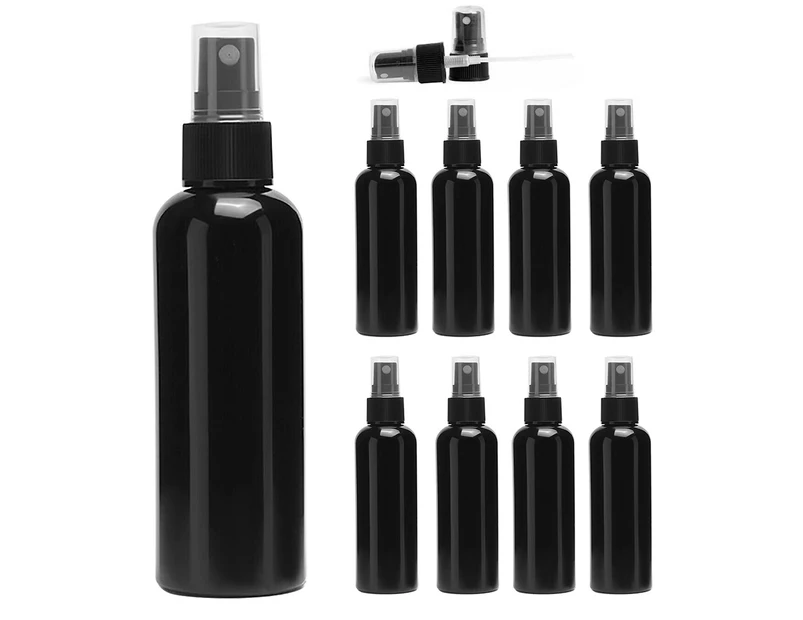 20pcs Plastic Spray Bottle Empty Perfume Refill Sample Black Container 100ML