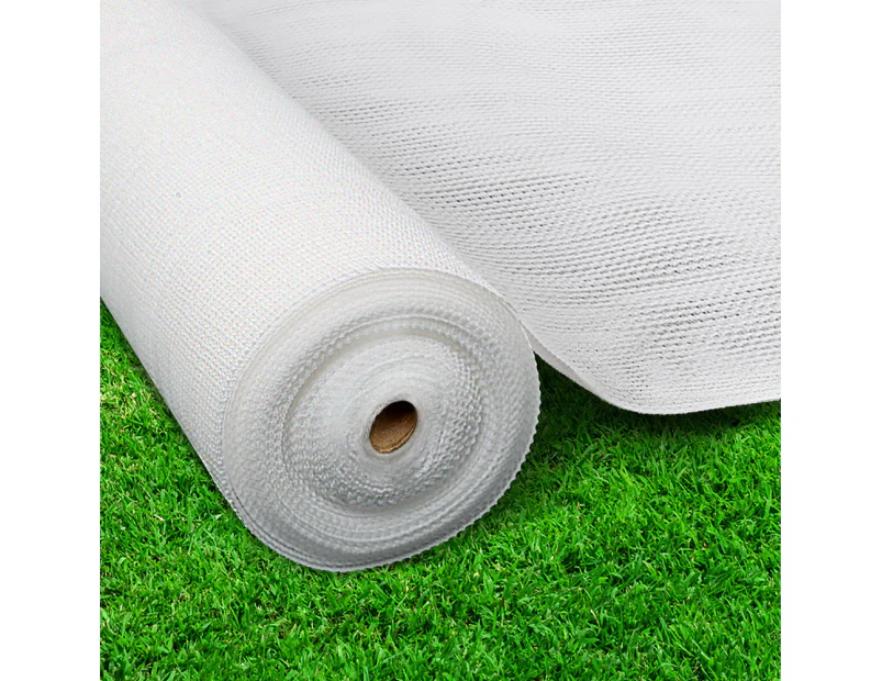 Instahut 30% Shade Cloth 3.66x10m Shadecloth Wide Heavy Duty White