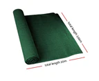 Instahut 90% Shade Cloth 3.66x20m Shadecloth Sail Heavy Duty Green