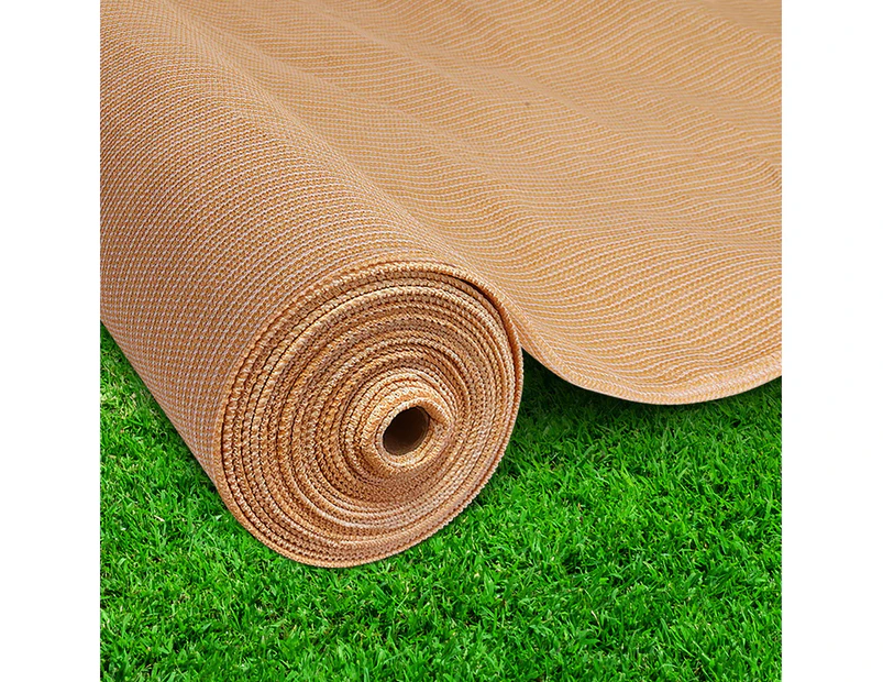 InstaHut 50% Shade Cloth 3.66x20m Shadecloth Sail Heavy Duty Beige