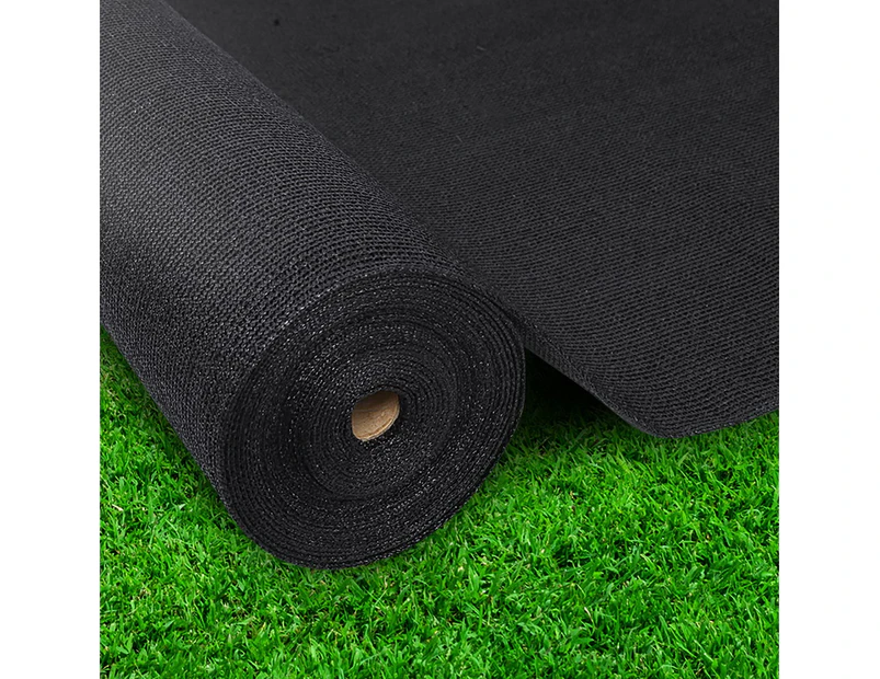 InstaHut 90% Shade Cloth 3.66x20m Shadecloth Sail Heavy Duty Black