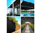 InstaHut 90% Shade Cloth 3.66x20m Shadecloth Sail Heavy Duty Black