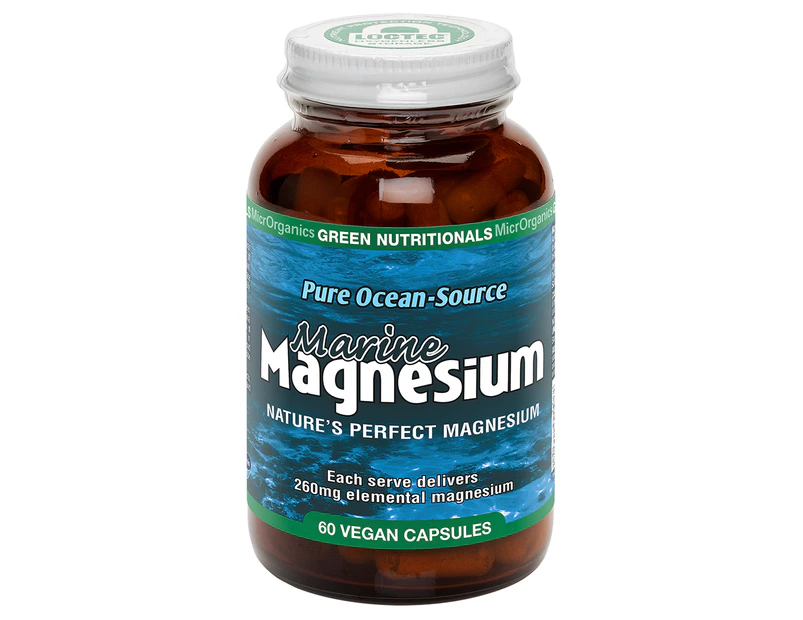 Green Nutritionals MarineMAGNESIUM 60 capsules - Vegan Vegetarian Friendly