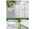 Lambu Greenhouse Aluminium Walk In Green House Garden Plant Shed PC 2.54x1.9x1.95