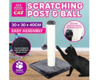 Pet Basic Cat Scratching Post & Ball Fun Play Scratch Easy Assembly 30 x 40cm