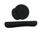 1 Set Useful Mouse Wrist Pad Eco-friendly Keyboard Wrist - Black