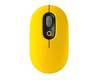 Wireless Mouse Mute Ergonomic Quick Response Anti-slip Comfortable DPI Adjustable Dual Mode Mini 2.4G Bluetooth-compatible Desktop Optical Mouse for Office - Yellow