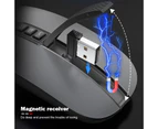 Buutrh Professional Optical Mouse Comfortable Grip Dual ModesGrey-