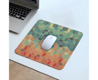 Mouse Pad Ultra-thin Anti-slip Smooth Polygon Colorful Pattern Keyboard Mouse Mat Wrist Rest for Laptop