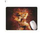 Mouse Pad Soft Rubber Anti-slip Fire Light Pattern Desk Mouse Mat Wrist Rest for Laptop