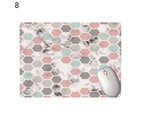 Mouse Pad Soft Rubber Non-slip Marble Stripe Block Desk Mouse Mat Wrist Rest for Office