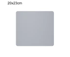 Mouse Pad Two-sided Use Anti-slip Faux Leather Waterproof Thicken Large Computer Desktop Mice Mat for Home - Dark Gray