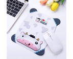 Universal Soft Rectangle Cartoon Pattern Mouse Pad Wrist Rest Laptop Accessories for Office