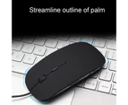 Buutrh Universal 800/1000/1200/1600DPI 4 Buttons Wired Mouse PC/Computer Accessory-Black-