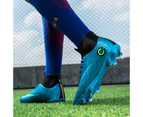 Children's Football Shoes Child Sneakers Crampon Artificial Grass Men's Futsal Soccer Boots - Blue1