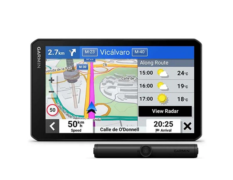 Garmin DriveCam 76 7" GPS w Dash Cam & BC 40 Backup Camera