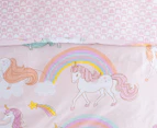 Daniel Brighton Rainbow Dreams Quilt Cover Set - Pink Multi