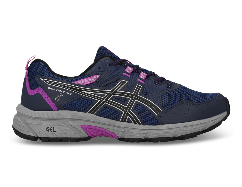 ASICS Women's GEL-Venture 8 Trail Running Shoes - Midnight/Pure Silver