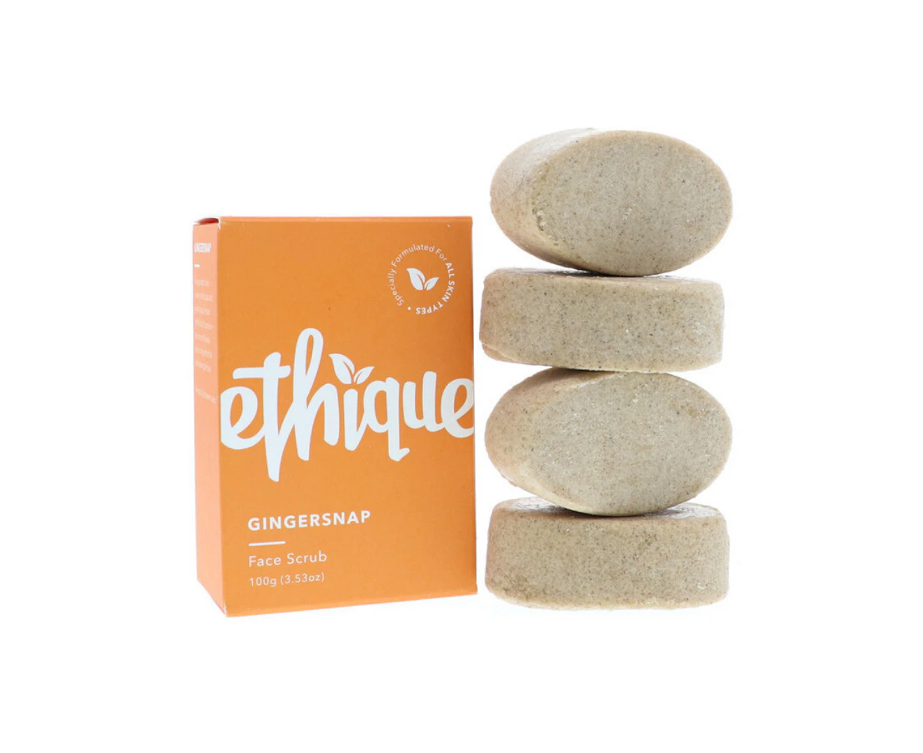 Ethique Solid Face Scrub Bar Gingersnap 110g