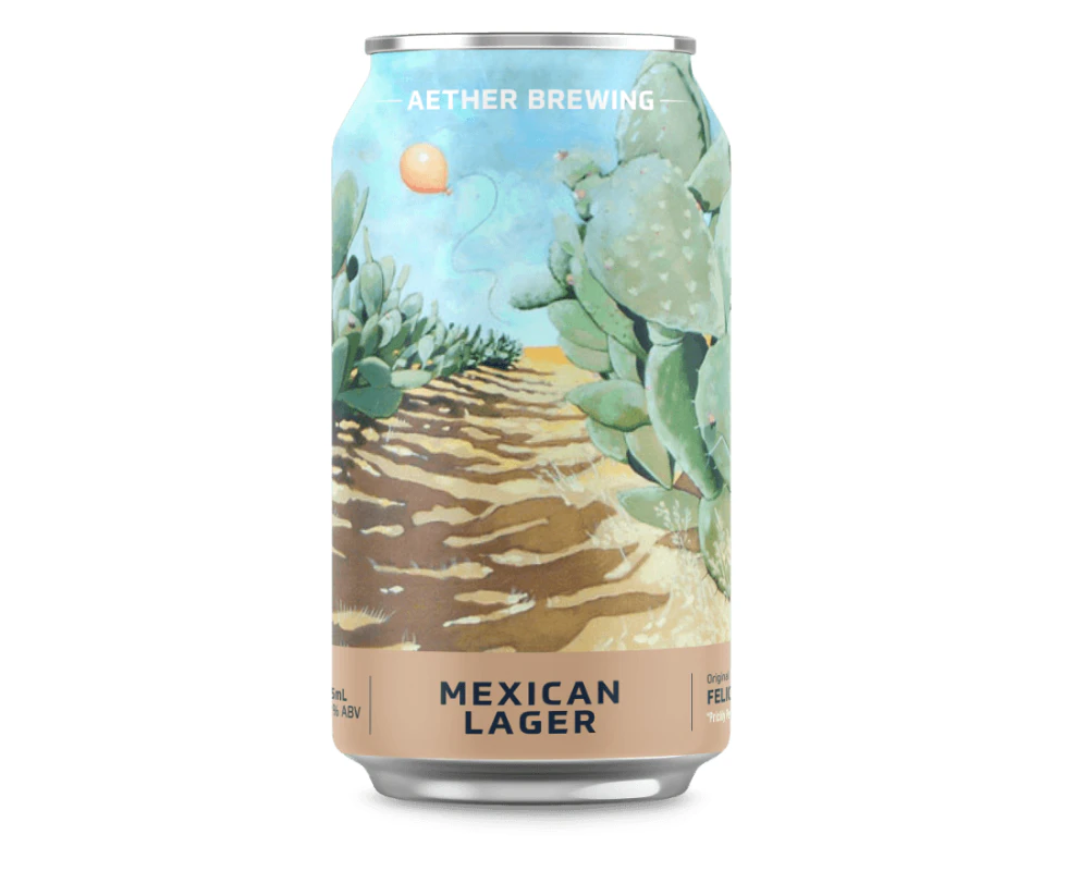 Aether Brewing Mexican Lager-8  cans-375 ml