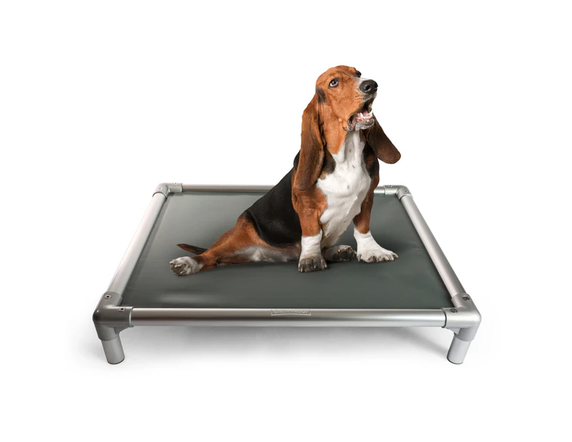 ChewProof Indestructible Orthopaedic Aluminium Elevated Dog bed with High Grade Riplock PVC Matt Guaranteed for Life