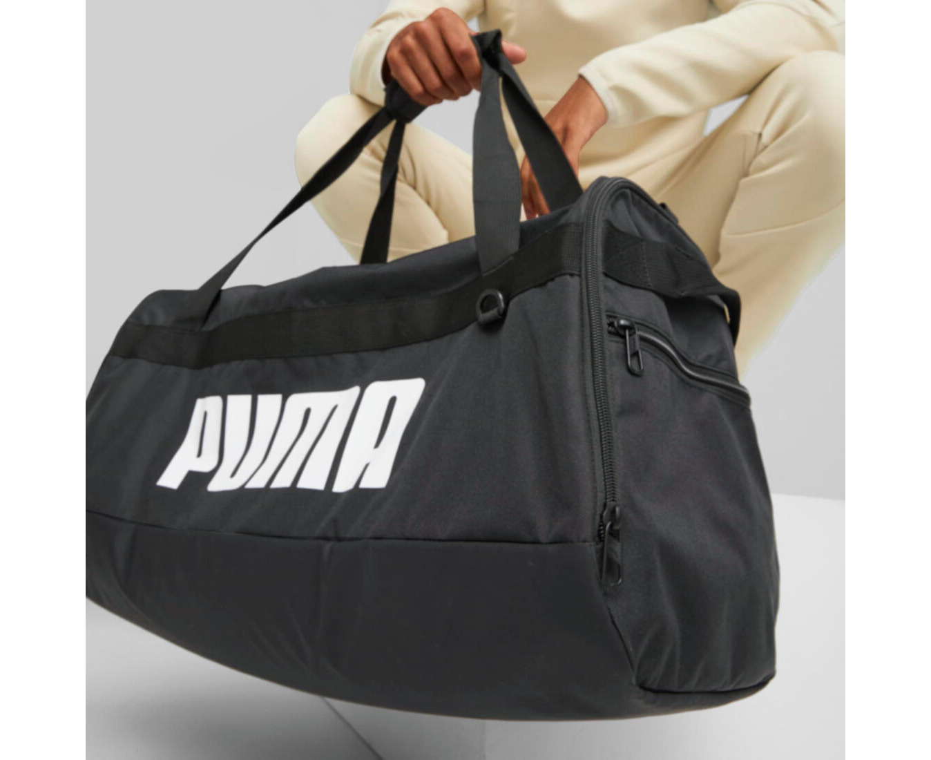 Puma black duffle clearance bag