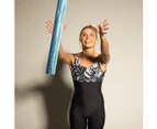 DECATHLON NABAIJI Women's Aquafit Jammer Swimsuit One-piece - Doli Boo Black