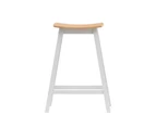 Artiss 2x Bar Stools Wooden Chairs Oak