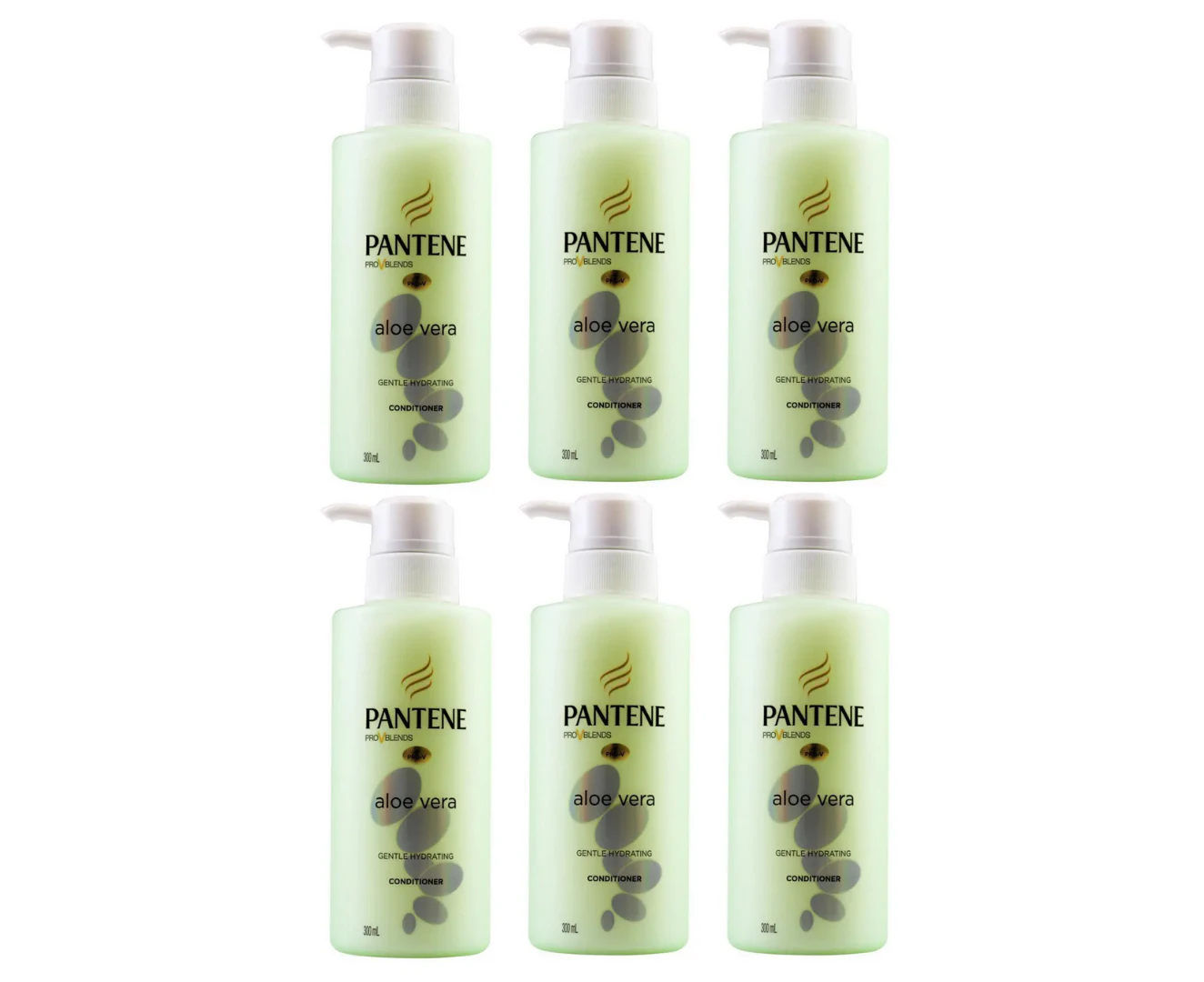 6 x Pantene Pro V Aloe Vera Gentle Hydrating Conditioner 300mL