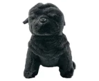 Bocchetta Plush Toys "Oreo" The Pug Dog Plush Toy Sitting Medium 28cm