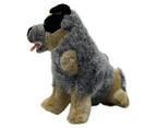 Bocchetta Plush Toys "Bluey" Blue Heeler Cattle Dog Stuffed Sitting 22cm